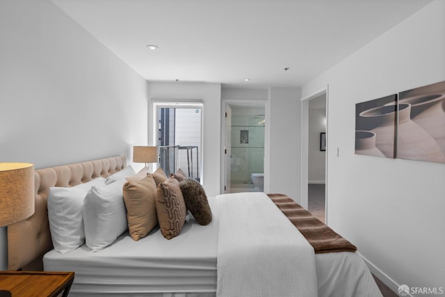 229 8th St Unit 3, San Francisco, CA 94103 - bedroom with ensuite bathroom and recessed lighting