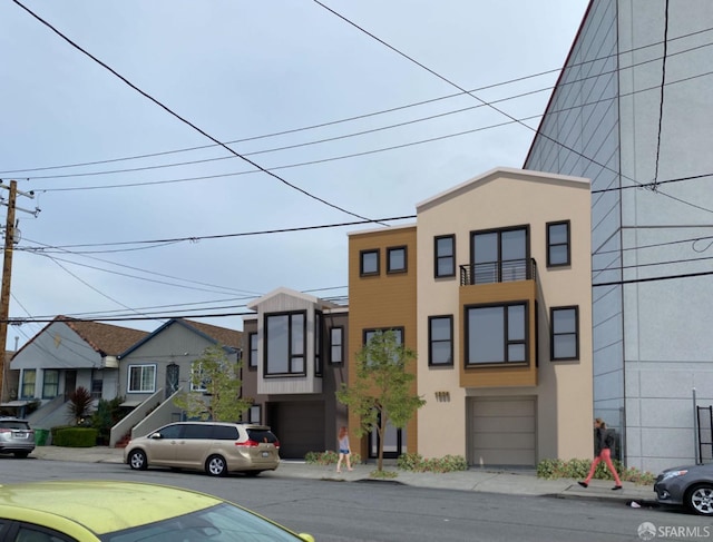 1830 Egbert Ave, San Francisco, CA 94124 - view of front of house with stucco siding and a garage
