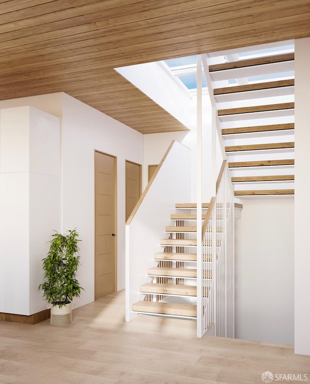 28-30 Sonoma St, San Francisco, CA 94133 - staircase featuring wood finished floors
