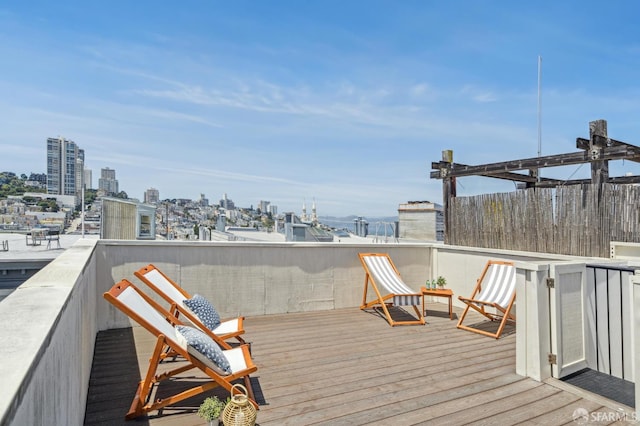 28-30 Sonoma St, San Francisco, CA 94133 - wooden deck with a city view