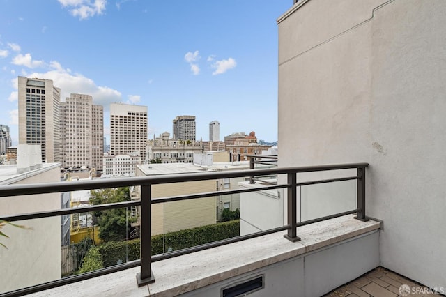 view of balcony