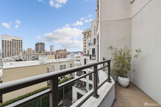 view of balcony