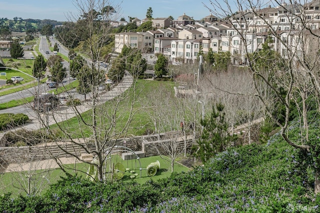 bird's eye view featuring a residential view