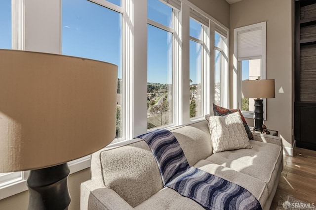 sunroom / solarium with a healthy amount of sunlight