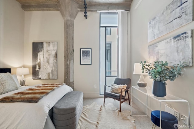 1 S Park St Unit 308, San Francisco, CA 94107 - carpeted bedroom with multiple windows and baseboards