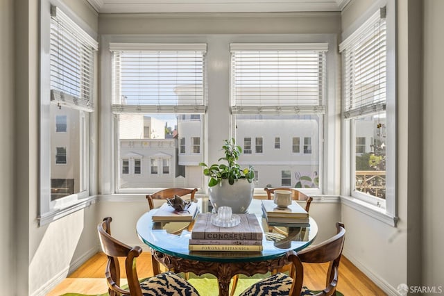 sunroom featuring a healthy amount of sunlight