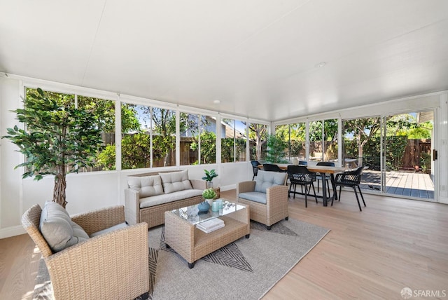 4649 Theta St, Fremont, CA 94536 - sunroom featuring a deck and wood finished floors