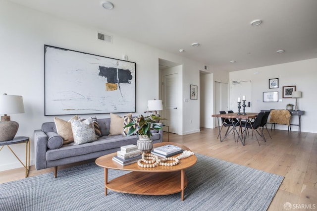 1188 Valencia St Unit 403, San Francisco, CA 94110 - living area with light wood finished floors and baseboards