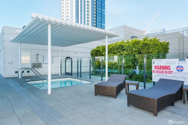 401 Harrison St Unit 25F, San Francisco, CA 94105 - view of pool featuring a patio area and fence