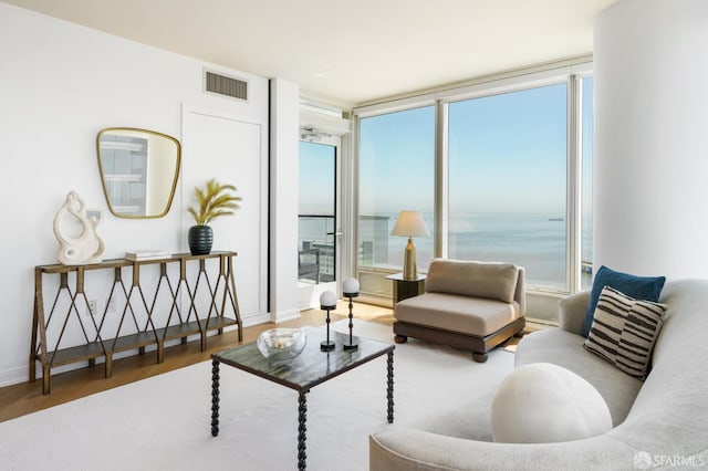401 Harrison St Unit 25F, San Francisco, CA 94105 - living area featuring wood finished floors and baseboards