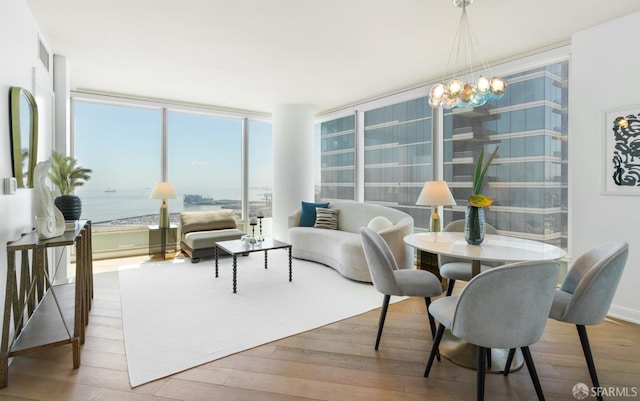 401 Harrison St Unit 25F, San Francisco, CA 94105 - sunroom / solarium featuring a chandelier