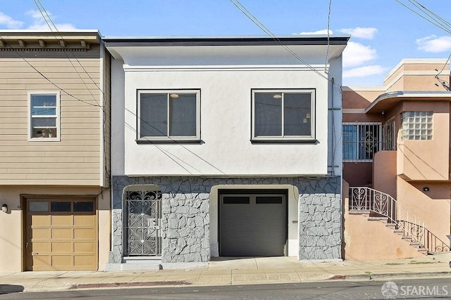 view of property featuring stucco siding