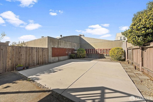 view of patio / terrace featuring a fenced backyard