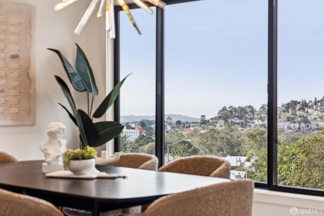 view of dining area