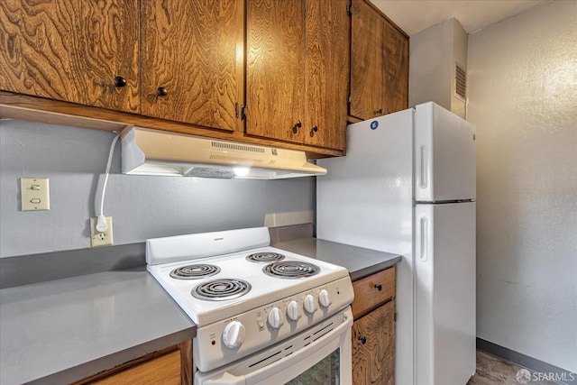 kitchen with white appliances