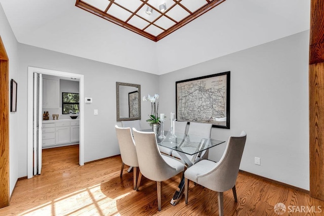 35 Ardilla Rd, Orinda, CA 94563 - dining room featuring light wood-style flooring and baseboards