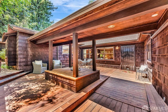 35 Ardilla Rd, Orinda, CA 94563 - view of wooden deck