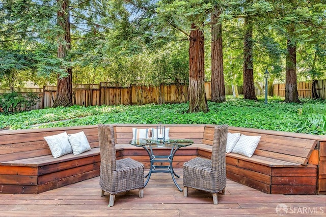 35 Ardilla Rd, Orinda, CA 94563 - wooden terrace with a fenced backyard
