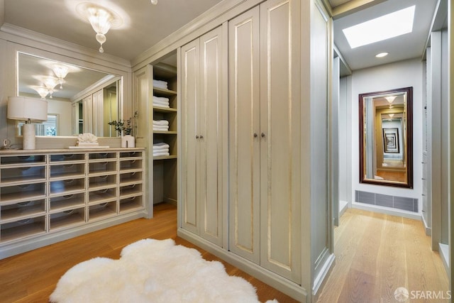 closet featuring visible vents