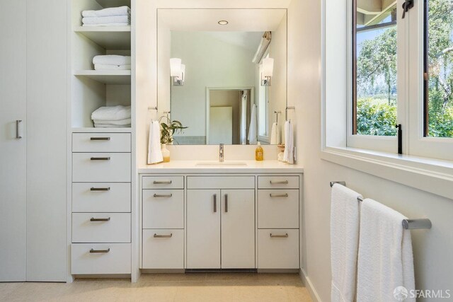 bathroom with vanity