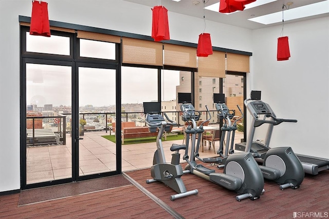 view of workout area