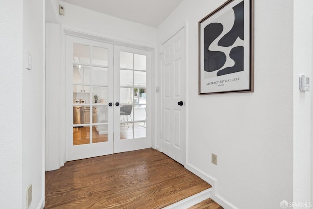 302 Warren Dr, San Francisco, CA 94131 - entryway featuring french doors and wood finished floors