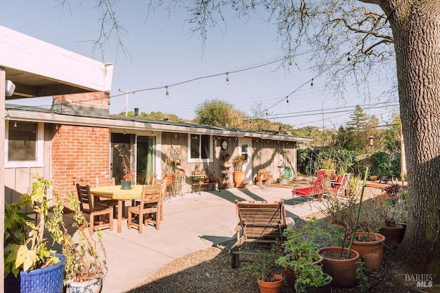 view of patio / terrace featuring outdoor dining space