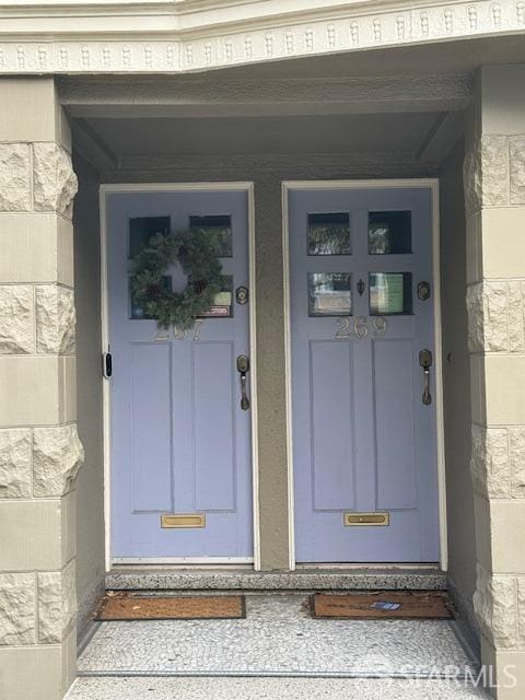 view of entrance to property