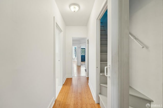1527 Palou Ave, San Francisco, CA 94124 - corridor featuring light wood-style flooring and baseboards