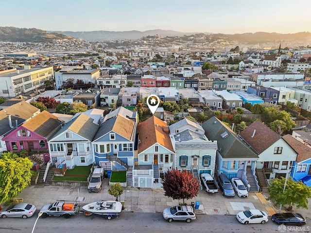 1527 Palou Ave, San Francisco, CA 94124 - aerial view of residential area with a mountainous background