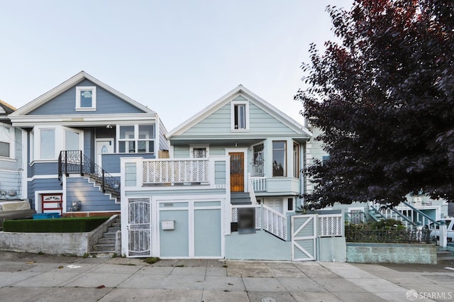 1527 Palou Ave, San Francisco, CA 94124 - view of front of house with stairs and a porch