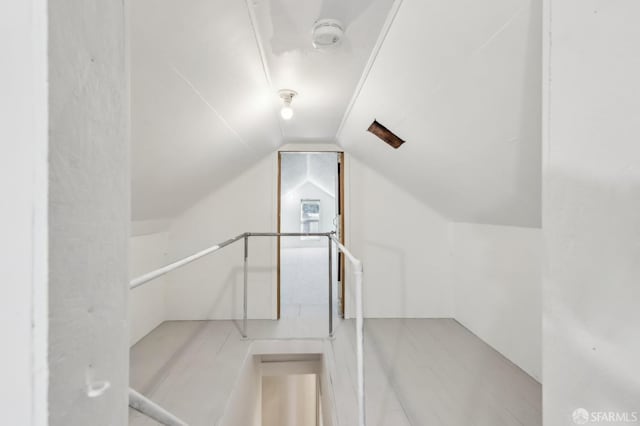 1527 Palou Ave, San Francisco, CA 94124 - walk in closet featuring vaulted ceiling