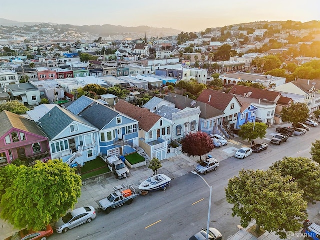 1527 Palou Ave, San Francisco, CA 94124 - aerial view at dusk of a residential view