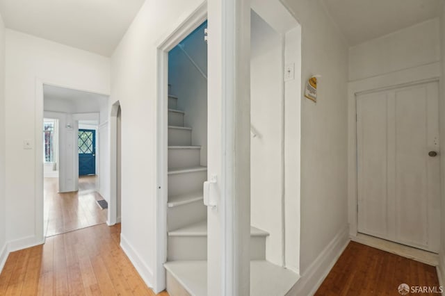 1527 Palou Ave, San Francisco, CA 94124 - hall with hardwood / wood-style floors and baseboards
