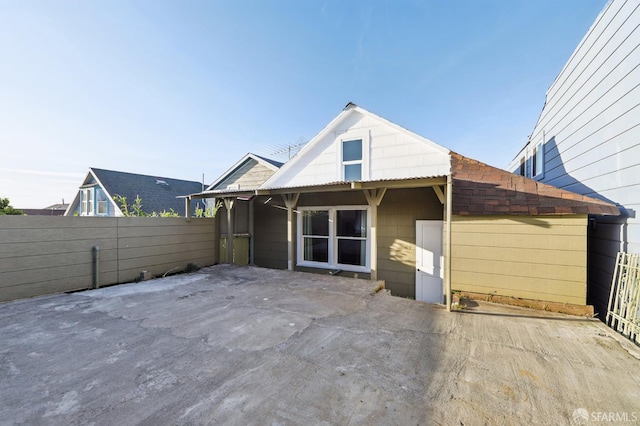 1527 Palou Ave, San Francisco, CA 94124 - rear view of property featuring a patio and fence