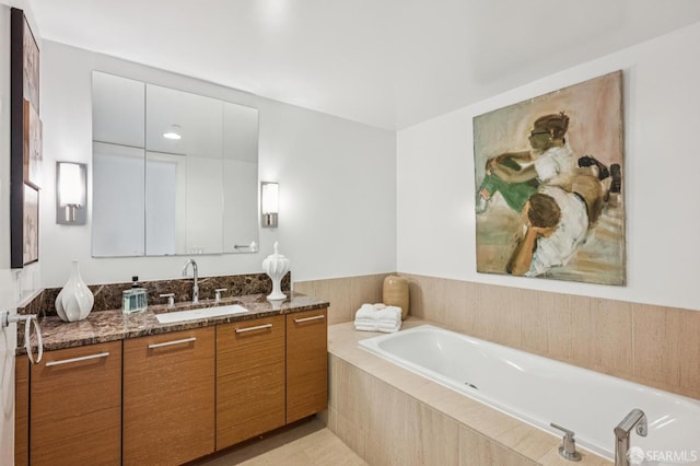 301 Mission St Unit 6J, San Francisco, CA 94105 - full bathroom featuring vanity and a bath
