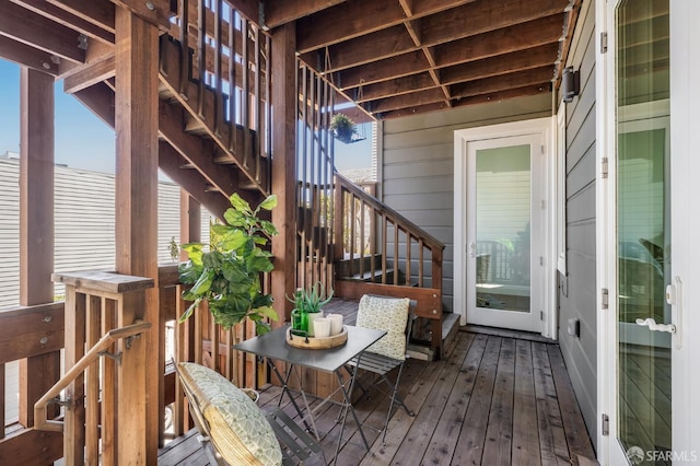 2486 Fulton St, San Francisco, CA 94118 - wooden deck featuring stairs
