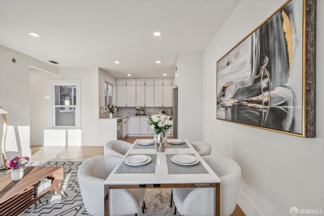 31 Romolo Pl Unit 6, San Francisco, CA 94133 - dining space with recessed lighting and baseboards