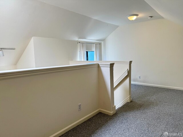 3543-3545 24th St, San Francisco, CA 94110 - bonus room featuring lofted ceiling, carpet flooring, and baseboards