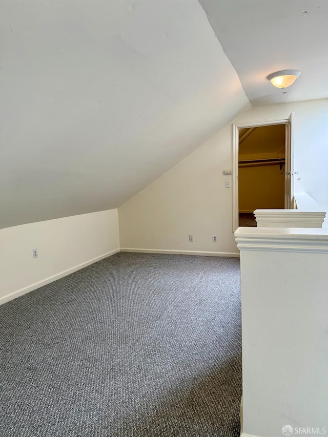3543-3545 24th St, San Francisco, CA 94110 - additional living space featuring lofted ceiling, carpet, and baseboards