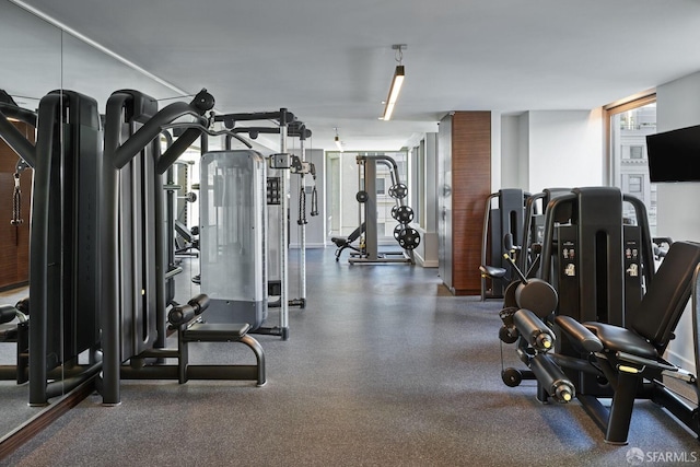 view of exercise room