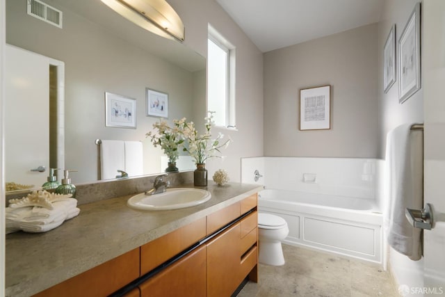 3310 19th St Unit 303, San Francisco, CA 94110 - full bathroom featuring vanity, a bath, and toilet