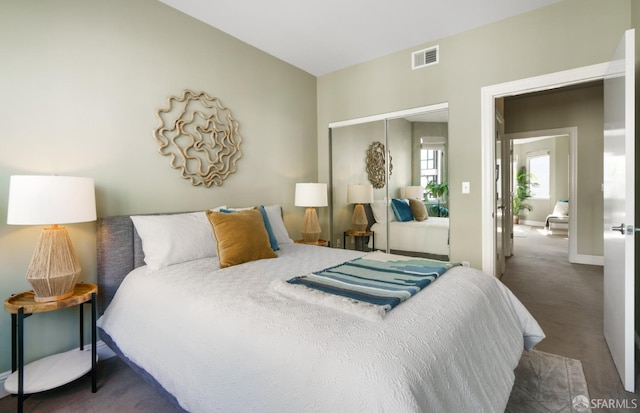 3310 19th St Unit 303, San Francisco, CA 94110 - bedroom featuring carpet flooring, a closet, and baseboards