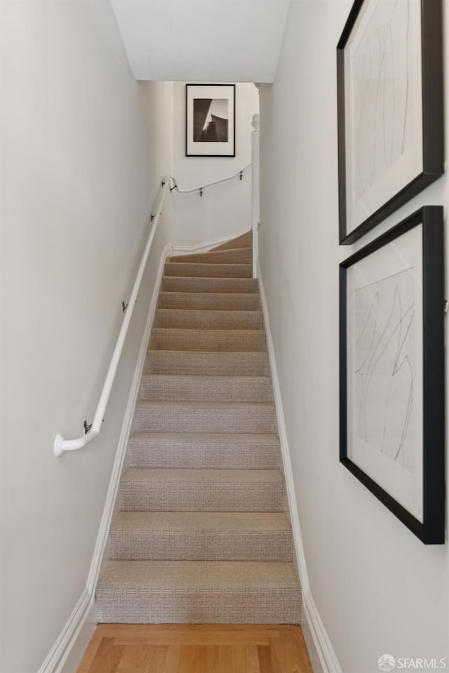 2531 Gough St, San Francisco, CA 94123 - stairs with wood finished floors
