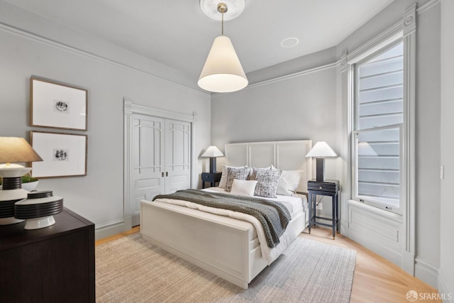 2531 Gough St, San Francisco, CA 94123 - bedroom with a closet and wood finished floors