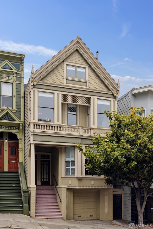 2531 Gough St, San Francisco, CA 94123 - view of front of property with a garage and driveway