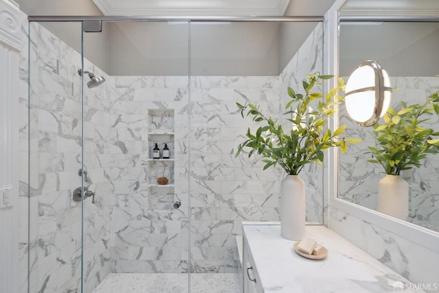 2531 Gough St, San Francisco, CA 94123 - full bath with a marble finish shower and vanity