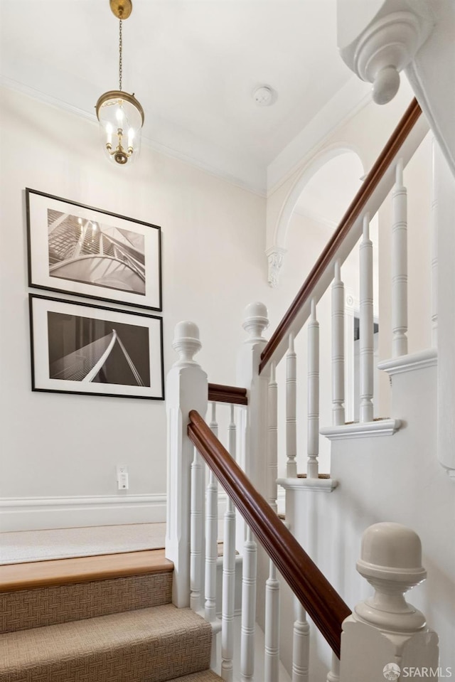 2531 Gough St, San Francisco, CA 94123 - stairs featuring ornamental molding