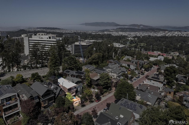 199 Edgewood Ave, San Francisco, CA 94117 - drone / aerial view with a mountain view