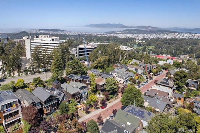 199 Edgewood Ave, San Francisco, CA 94117 - bird's eye view featuring a mountain view and a residential view